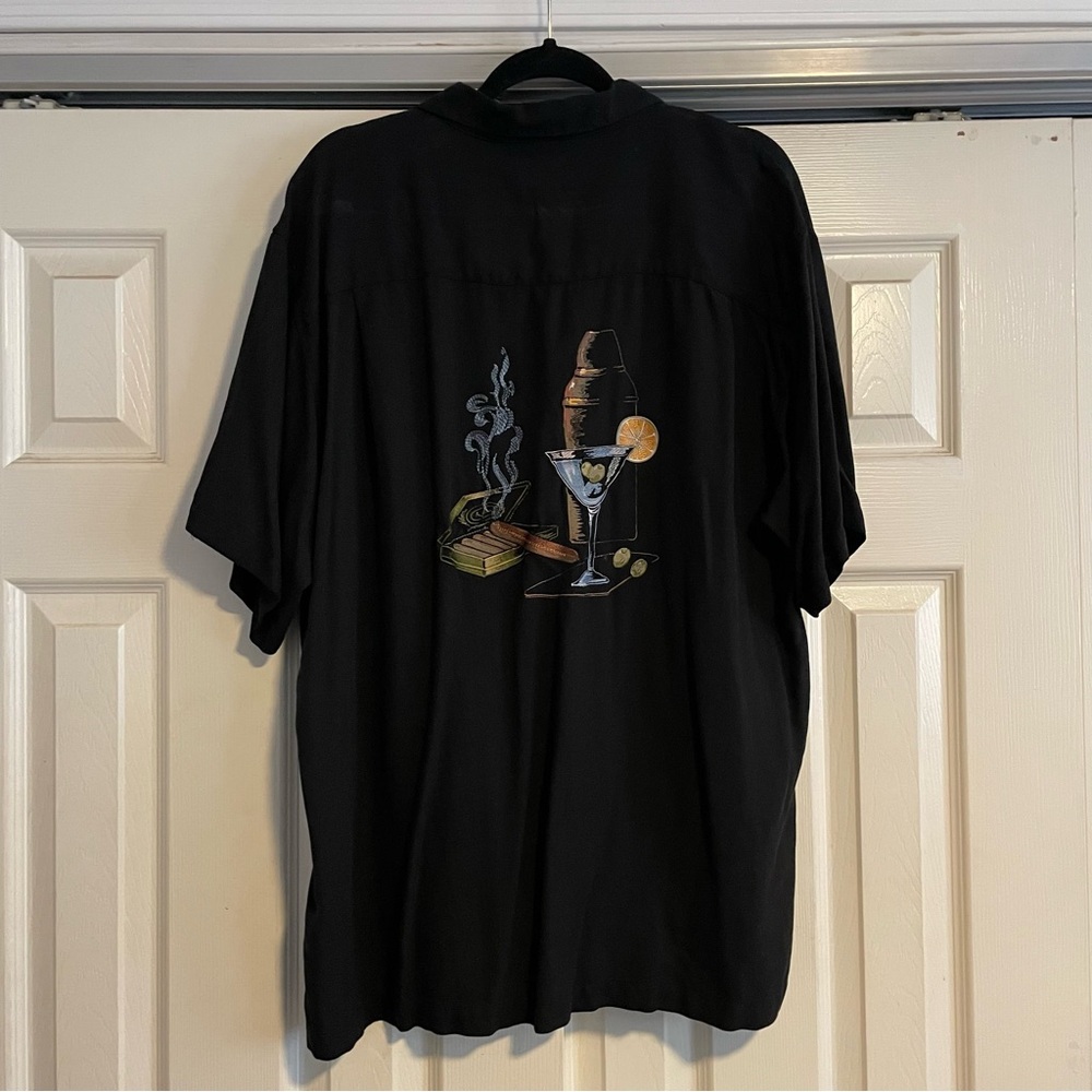 Vintage Luau Silk Martini Shirt